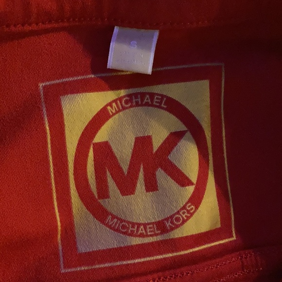 Michael Kors Red Women’s Cropped Jacket Size S - Picture 2 of 3